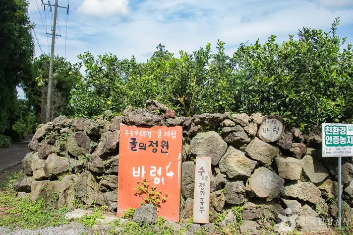 귤의정원 바령 · 관광지